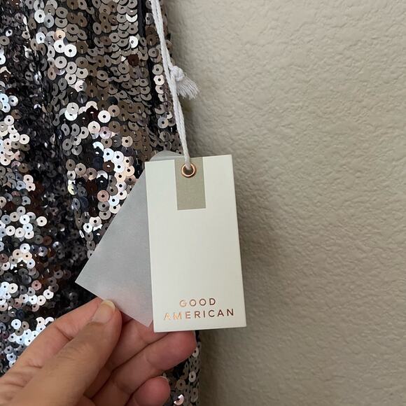 NWT Anthropologie Good American Wide Leg Sequin Pant Sz 3X - Picture 5 of 12